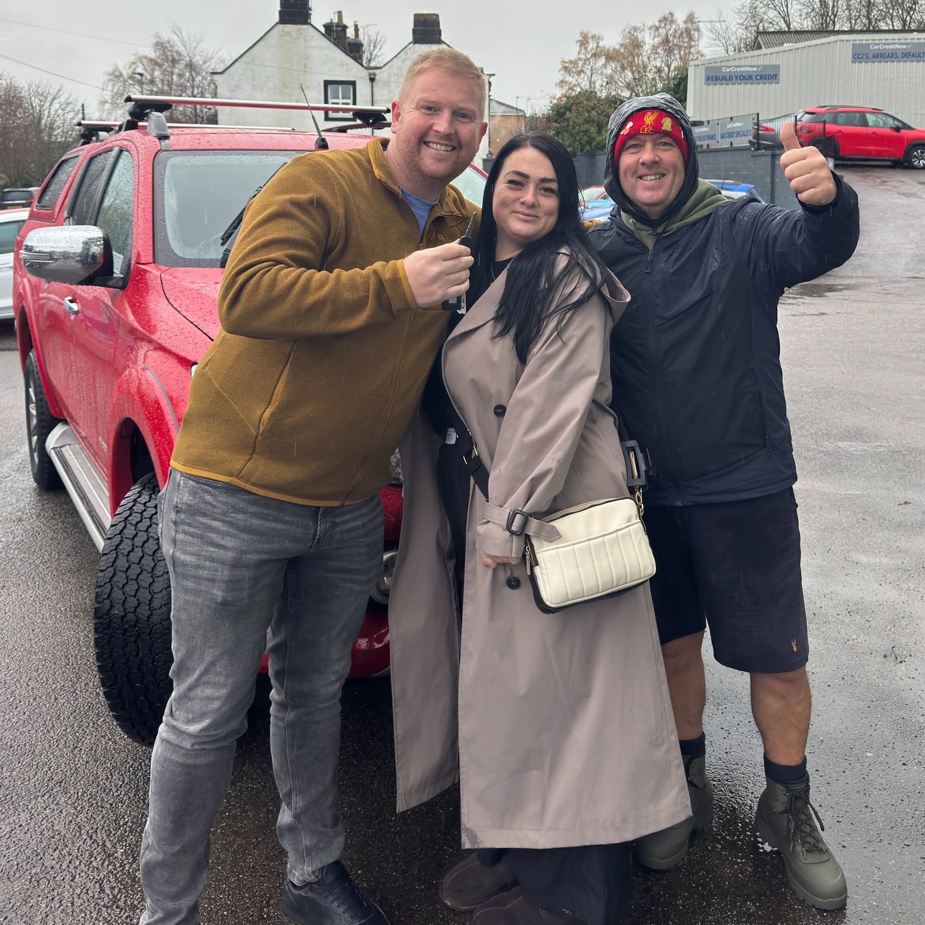 Whoop Cars customer collecting their new car 1