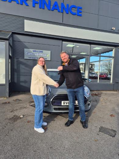 Whoop Cars customer collecting their new car 8